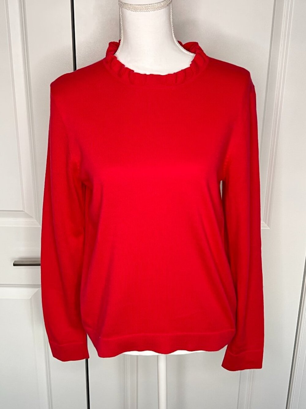 J. Crew Ruffle Neck Sweater